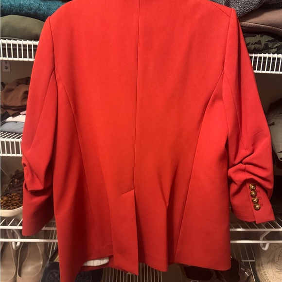 Veronica Beard Red Double-Breasted Blazer - Picture 2 of 3